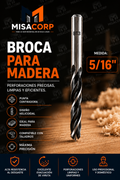 BROCA MADERA 5/16" UNID