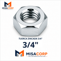 TUERCA HEXAGONAL ZINCADA 3/4" (100UNID)