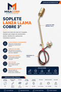 SOPLETE LANZALLAMA DE COBRE 3"
