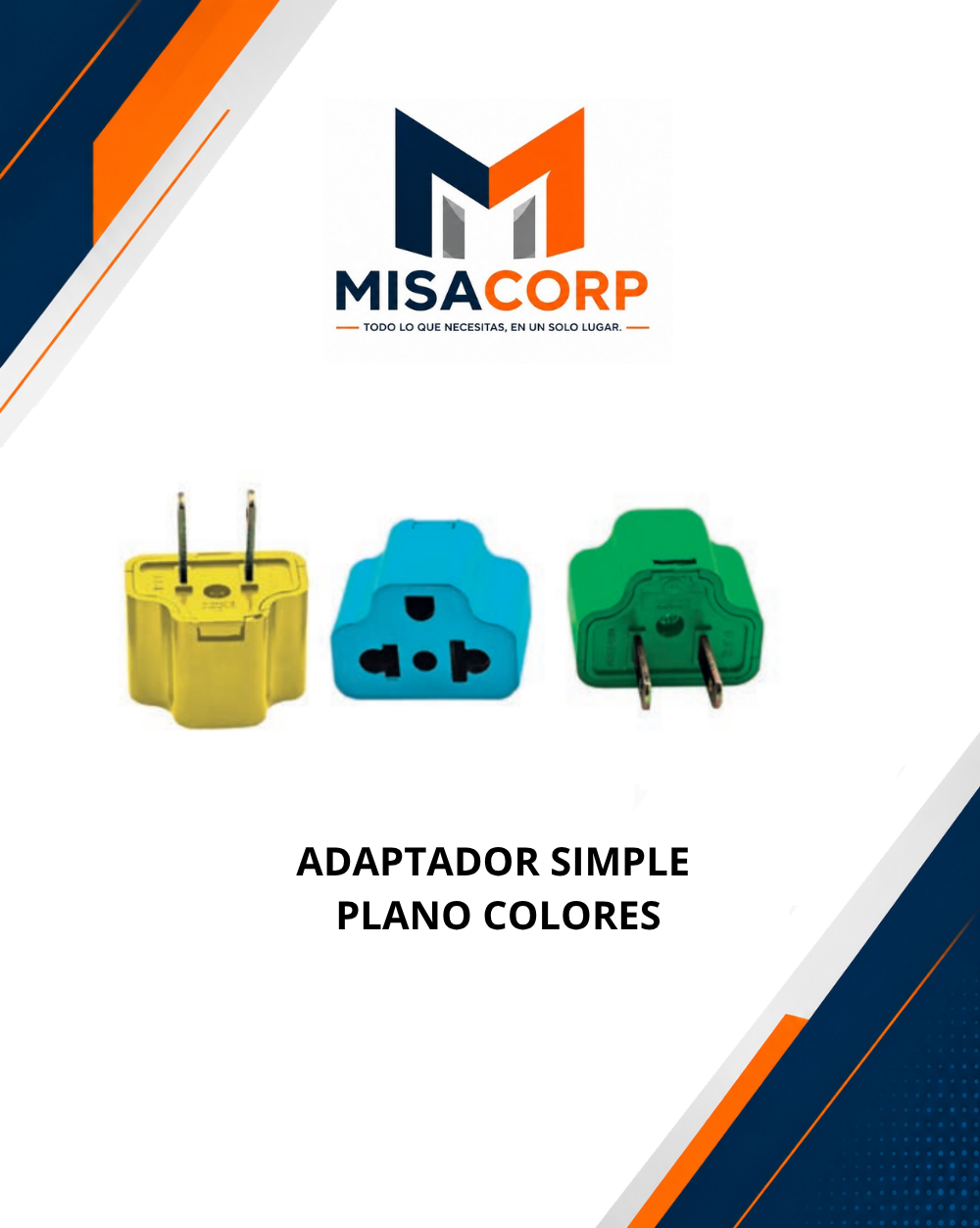 ADAPTADOR SIMPLE PLANO COLORES