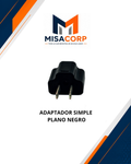 ADAPTADOR SIMPLE PLANO NEGRO
