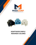 ADAPTADOR SIMPLE REDONDO COLORES