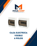 CAJA ELECTRICA VISIBLE 6 POLOS