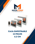 CAJA EMPOTRABLE 12 POLOS 6.2 CM