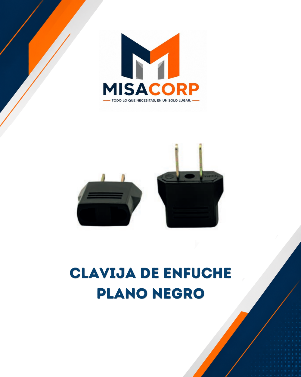 CLAVIJA DE ENCHUFE PLANO