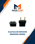 CLAVIJA DE ENCHUFE REDONDO