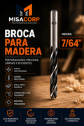 BROCA MADERA 1/2" UNID