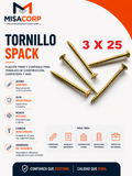 TORNILLOS SPACK 3X25