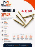 TORNILLOS SPACK 4 X 60