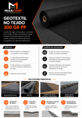 GEOTEXTIL NO TEJIDO 4 X 100MT - 300GR PP