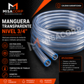 MANGUERA TRANSPARENTE NIVEL 3/4" (METRO)