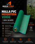 MALLA PVC MOSQUITERA VERDE 1.20 X 3O MTS