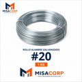 ROLLO ALAMBRE GALVANIZADO #20 - 1KG