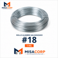 ROLLO ALAMBRE GALVANIZADO #16 - 1KG