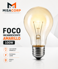 FOCO INCANDESCENTE AMARILLO 100W