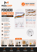 PLANCHA PERCHERO PVC 12UNID