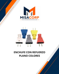 ENCHUFE CON REFUERZO PLANO