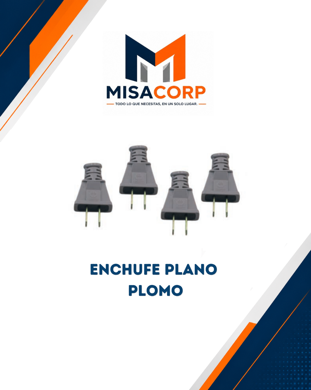ENCHUFE PLANO PLOMO