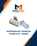 EXTENSION DE 3 ESPECIAL PLANO 5 MT MARFIL