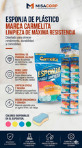 ESPONJA PLÁSTICO CARMELITA