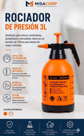 PULVERIZADOR JARDINERO PVC 3LT