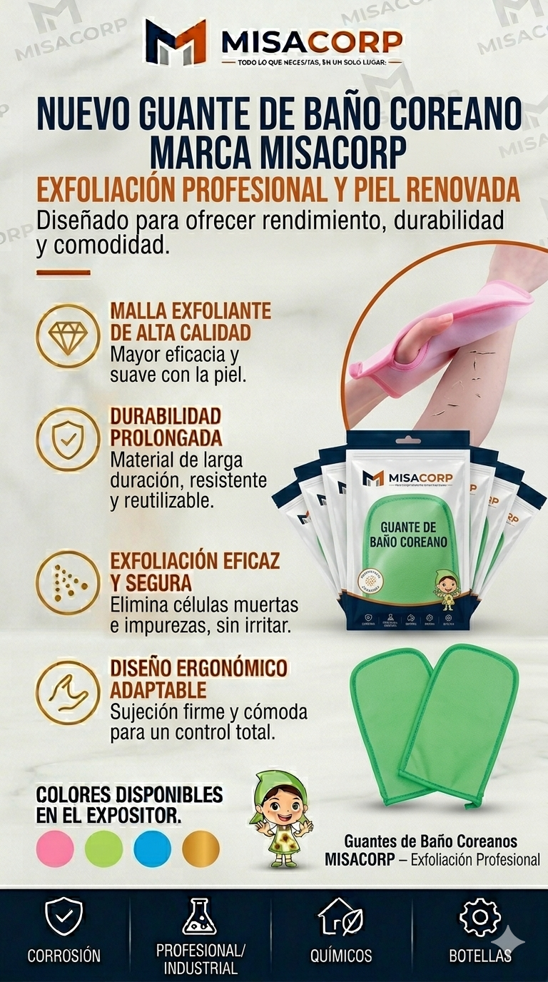 GUANTES PARA BAÑAR COREANO