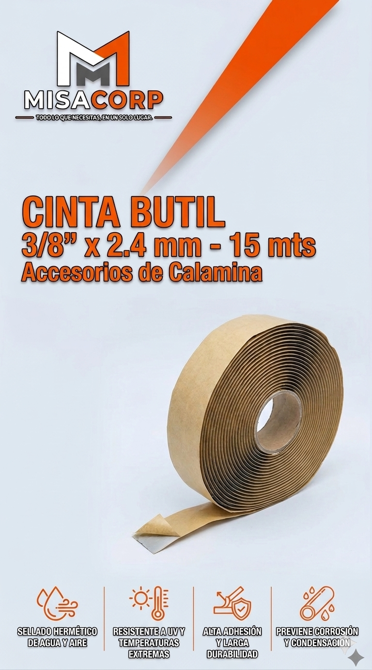 CINTA BUTIL 3/8" x 2.4 mm – 15 MTS