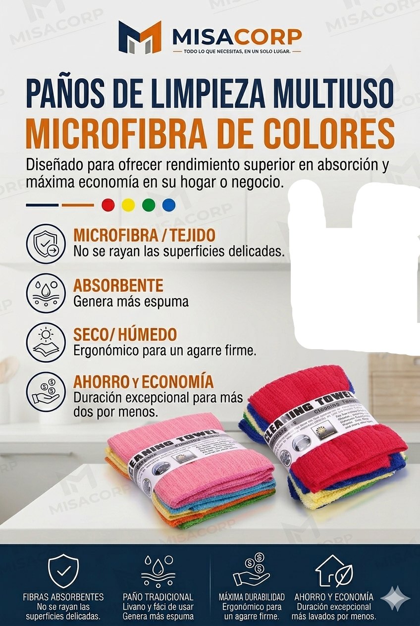 PAÑO MICROFIBRA