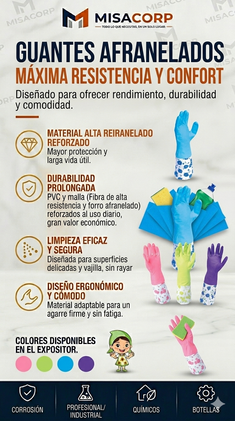 GUANTES LAVAR AFRANELADOS