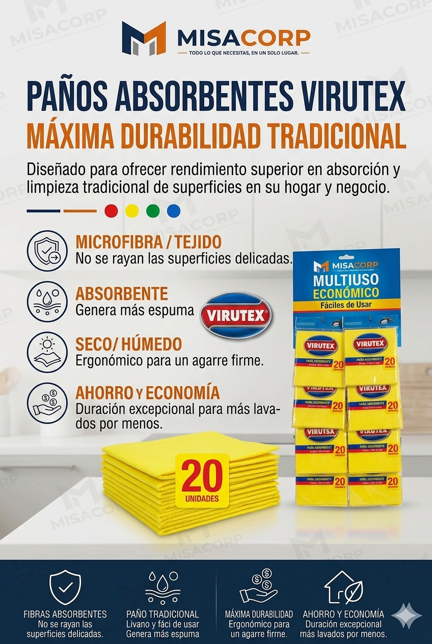 PAÑO AMARILLO "VIRUTEX"