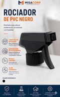 ROCIADOR PVC NEGRO