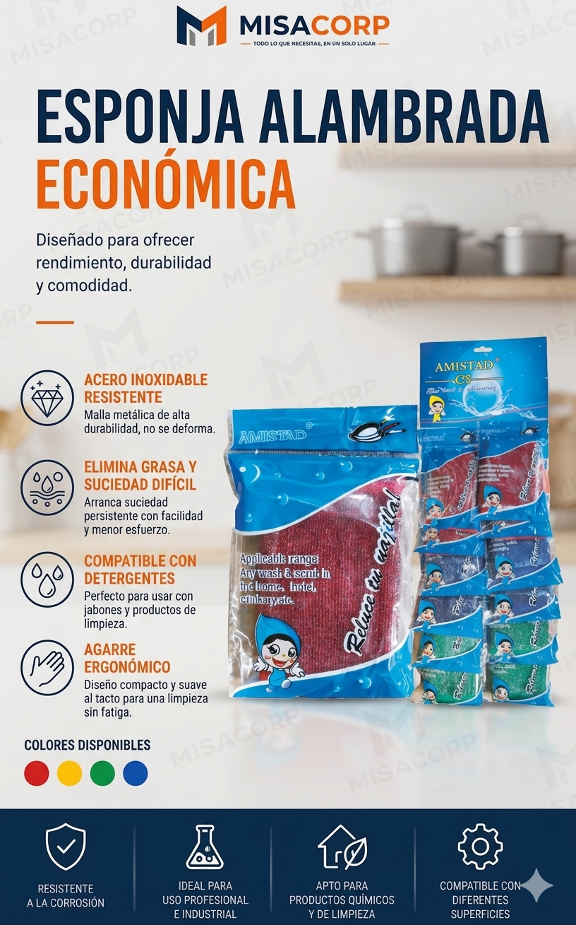 ESPONJA ALAMBRADA ECONOMICA