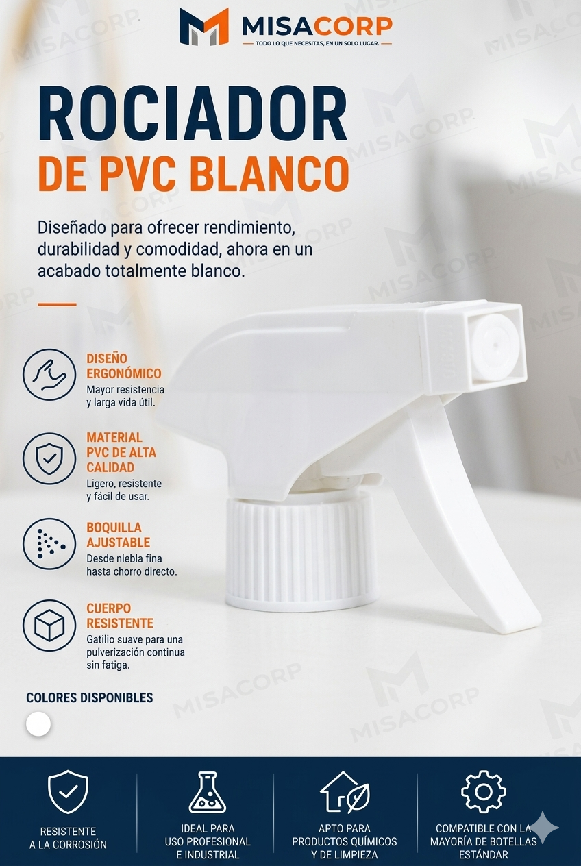 ROCIADOR PVC BLANCO