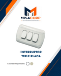 INTERRUPTOR TRIPLE PLACA