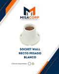Socket Wall Recto Pesado Blanco