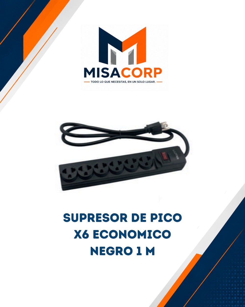 Supresor De Pico X6 Economico Negro 1 M