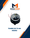 Timbre De 75 Mm Negro