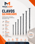 CLAVOS ACERO GALVANIZADO 1 1/2"